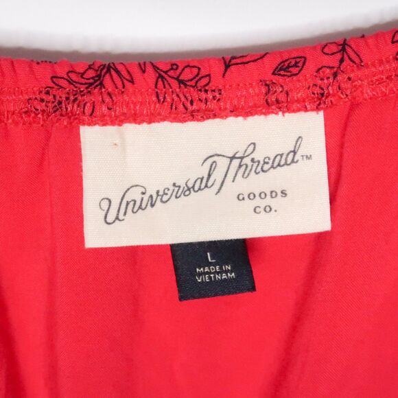 Universal Thread Womens Dress Size Large Pink Floral Vacation Italy Feminine - Picture 3 of 10